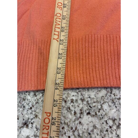 Women's Investments Mock Neck Orange Cashmere Sweater Size 2X - Picture 6 of 8